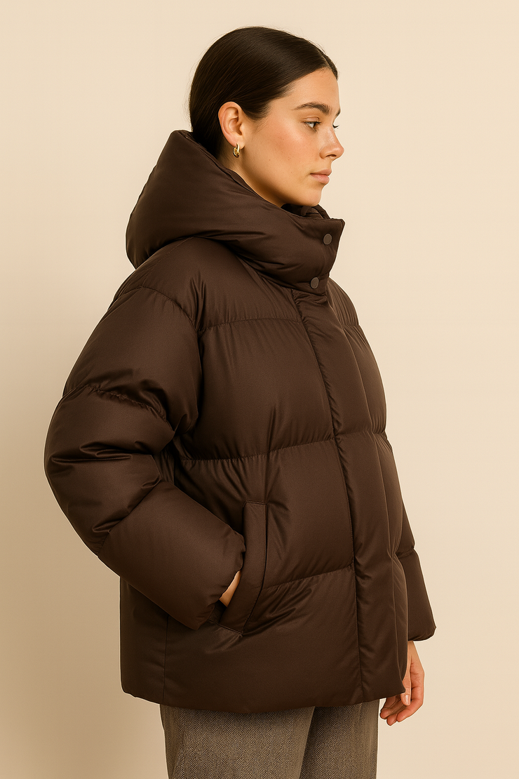 Doudoune Oversize Chocolat