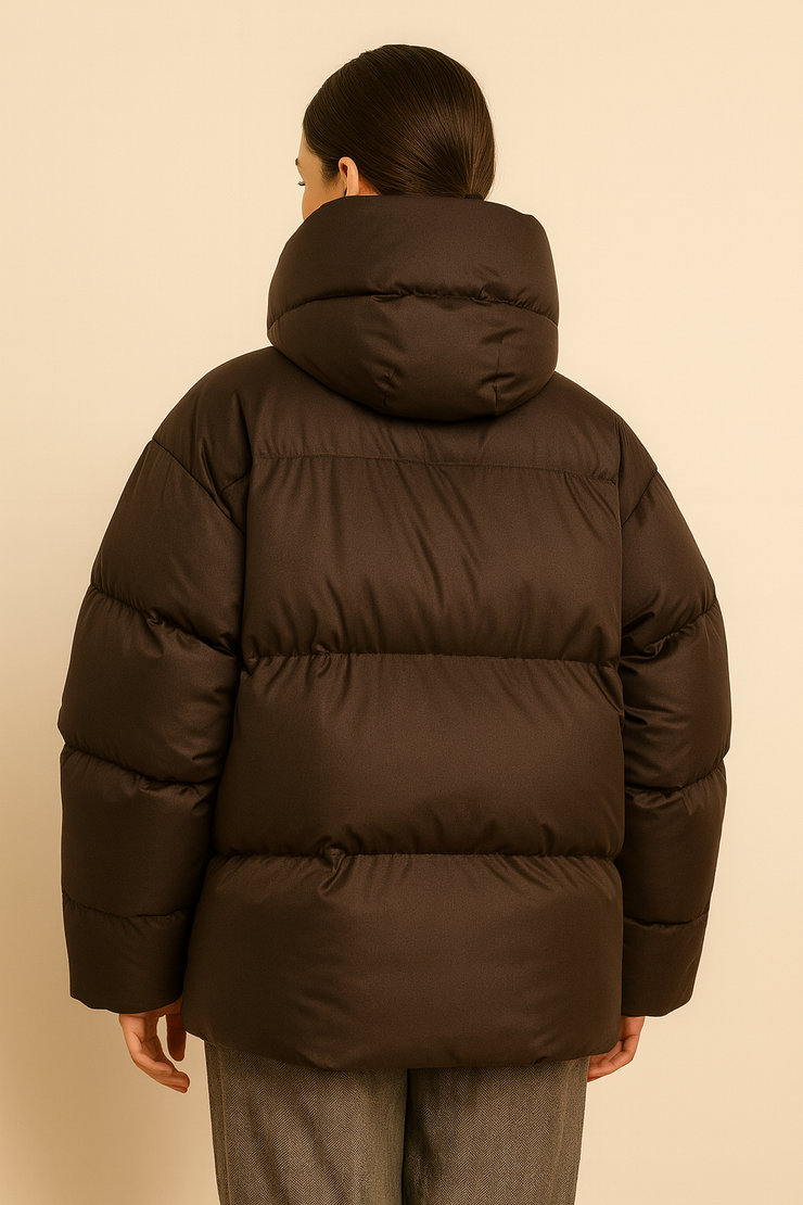 Doudoune Oversize Chocolat