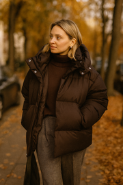 Doudoune Oversize Chocolat