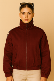 VESTE BORDEAUX ÉLÉGANTE