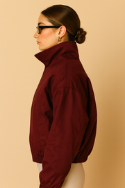 VESTE BORDEAUX ÉLÉGANTE