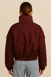 VESTE BORDEAUX ÉLÉGANTE